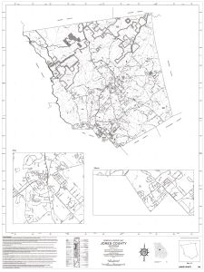 General highway map: Jones County, Georgia