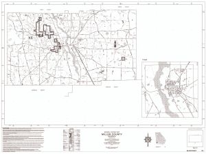 General highway map: Miller County, Georgia