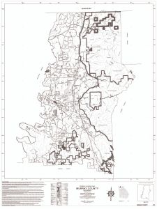 General highway map: Murray County, Georgia