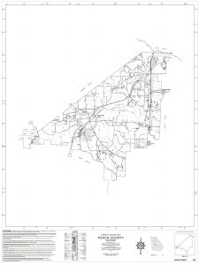General highway map: Peach County, Georgia