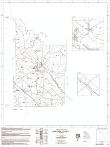 General highway map: Webster County, Georgia
