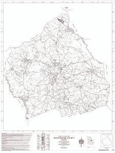 General highway map: Washington County, Georgia
