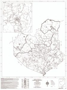 General highway map: Lumpkin County, Georgia
