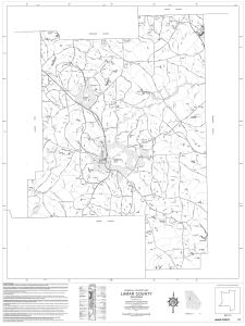 General highway map: Lamar County, Georgia