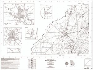 General highway map: Mitchell County, Georgia