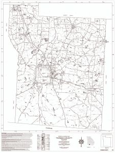 General highway map: Thomas County, Georgia