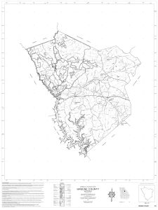 General highway map: Greene County, Georgia