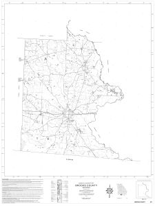 General highway map: Brooks County, Georgia