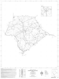General highway map: Crawford County, Georgia