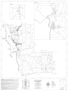 General highway map: Clay County, Georgia