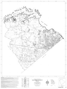 General highway map: Columbia County, Georgia