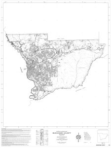 General highway map: Muscogee County, Georgia