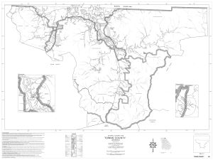 General highway map: Towns County, Georgia