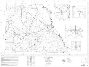 General highway map: Wilcox County, Georgia