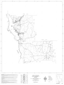 General highway map: Clay County, Georgia