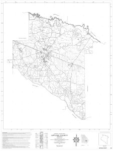 General highway map: Appling County, Georgia