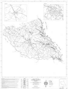 General highway map: Elbert County, Georgia