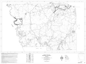 General highway map: Harris County, Georgia