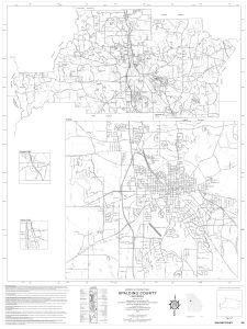 General highway map: Spalding County, Georgia