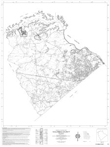 General highway map: Columbia County, Georgia