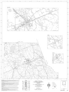 General highway map: Clinch County, Georgia