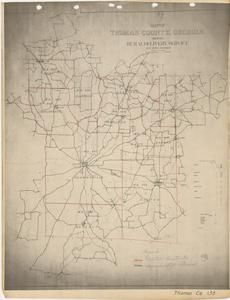Map of Thomas County, Georgia showing Rural Delivery Service