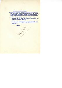 Memorandum re: Marshall testimony