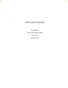 Index Page Regarding Charles Cooper Background