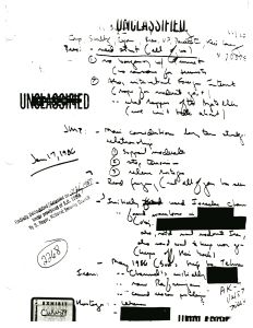 Exhibit CWW-29: Handwritten Notes On Arms Sales