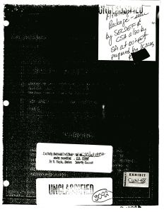 Exhibit CWW-58: Documents Supplied By Richard Armitage to The House Select Committee to investigate Covert Arms Transactions With Iran