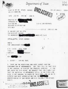 Exhibit EA-17: Cable, Schulz to American Embassy in [redacted]