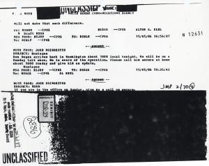Exhibit DTR-34: PROF Note from John Poindexter, Hostages