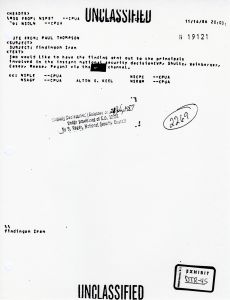 Exhibit DTR-45: PROF Note from Paul Thompson, Finding on Iran