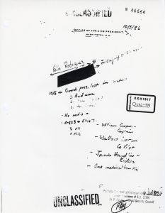 Exhibit OLN-99: Handwritten Notes of Col. Sam Watson