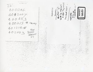 Exhibit OLN-142: Handwritten System IV Numbers