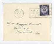 Invitation from Tri-Delta Chapter, Brenau University, Gainesville, Georgia, 1955 April 13