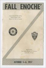 Program for Fall Enoche', Gainesville, Georgia, 1957 October 5-6