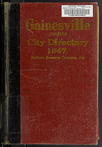 Gainesville Georgia city directory, 1947