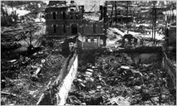 Looking toward courthouse after the tornado