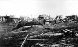 Damaged homes of Gainesville