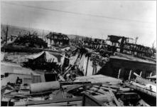 Destruction caused by the 1936 tornado