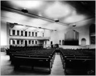 Interior view of the First Baptist Church