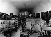 J. E. Redwine and his furniture store