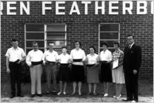 Bond awards given at the Warren Featherbone Company