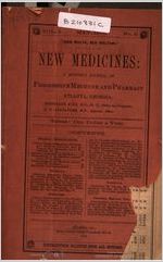 New medicines, a monthly journal of progressive medicine and pharmacy