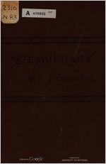 History of democracy considered as a party name and as a political organization,