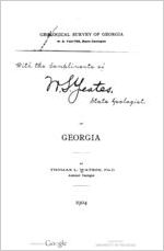 A preliminary report on the bauxite deposits of Georgia, by Thomas L. Watson ...