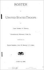 Roster of United States troops at Camp George H. Thomas, Chickamauga National Park, Ga., commanded by Major General John R. Brooke, U.S. Army, June 15, 1898