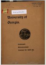 Condensed announcement, courses for 1897-98