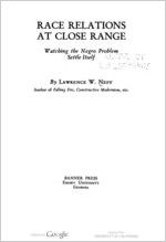 Race relations at close range; watching the Negro problem settle itself, by Lawrence W. Neff